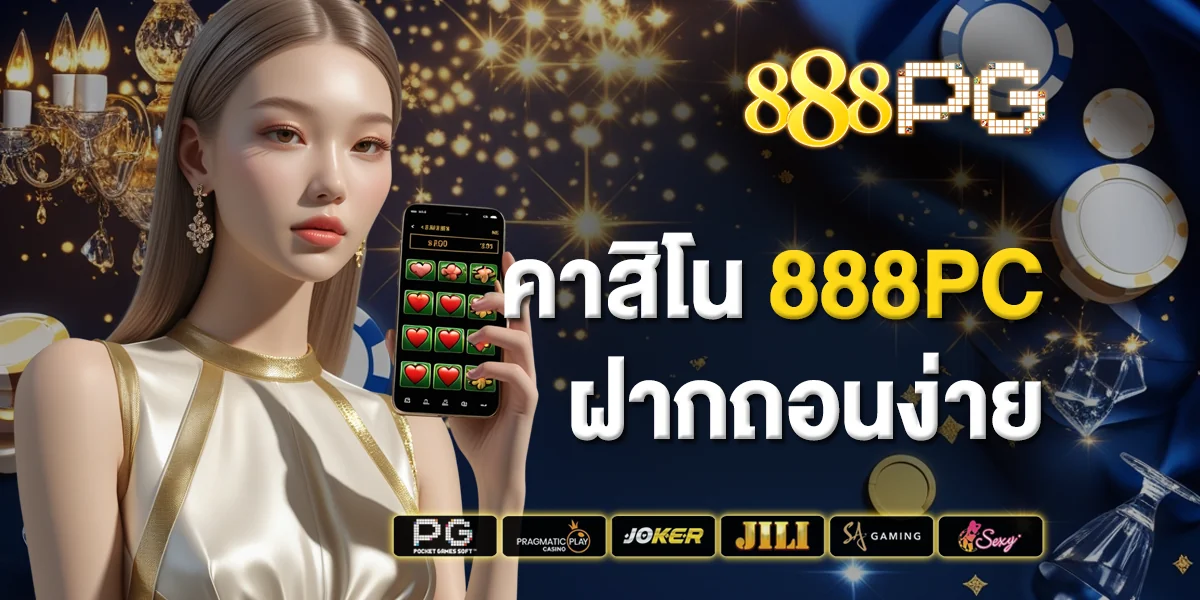 คาสิโน 888pg ฝากถอนง่าย สะดวก รวดเร็ว